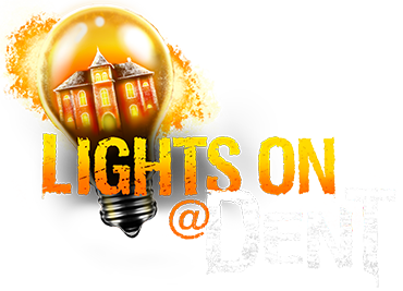 Lights On at The Dent Schoolhouse in Cincinnati Ohio.